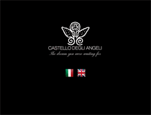 Tablet Screenshot of castellodegliangeli.com